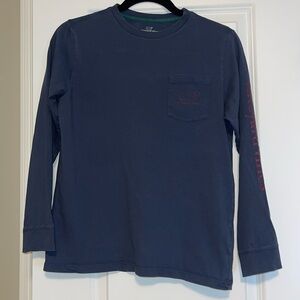 Long sleeve boys navy Vineyard Vines t-shirt